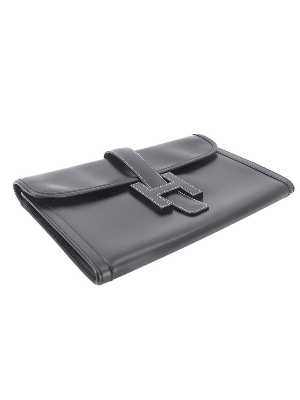 Hermes Jige PM Clutch Box Calf Black - Picture 4 of 10